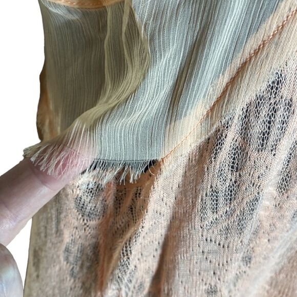 Intimately free people coral sheer tank top xs gossamer ethereal fairycore - Picture 4 of 6